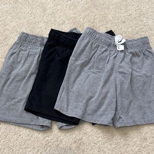 Cat & Jack Gray and Black Kids Shorts Bundle - set of 3 - Size small 6/7